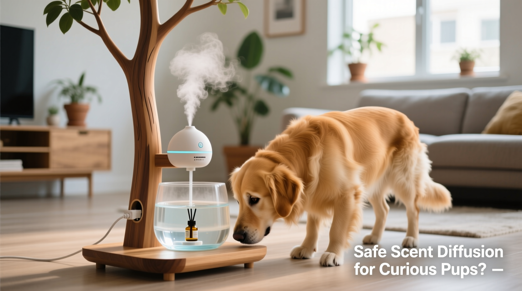 is adding scent diffusers to your tree stand water safe for dogs who investigate everything