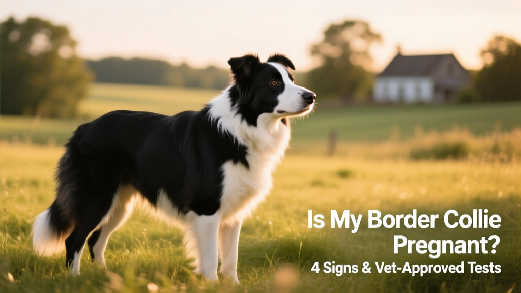 Side profile of a healthy adult Border Collie standing calmly