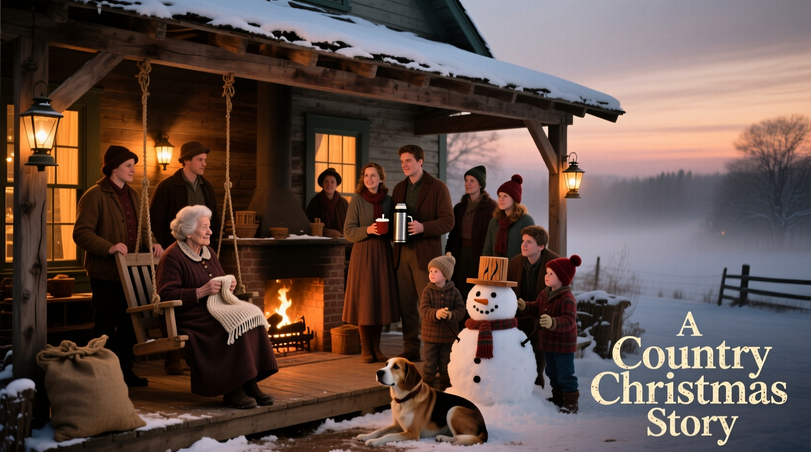 a country christmas story cast