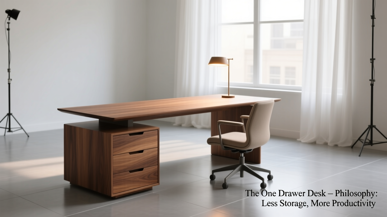 One Drawer Desk: Less Storage, More Focus