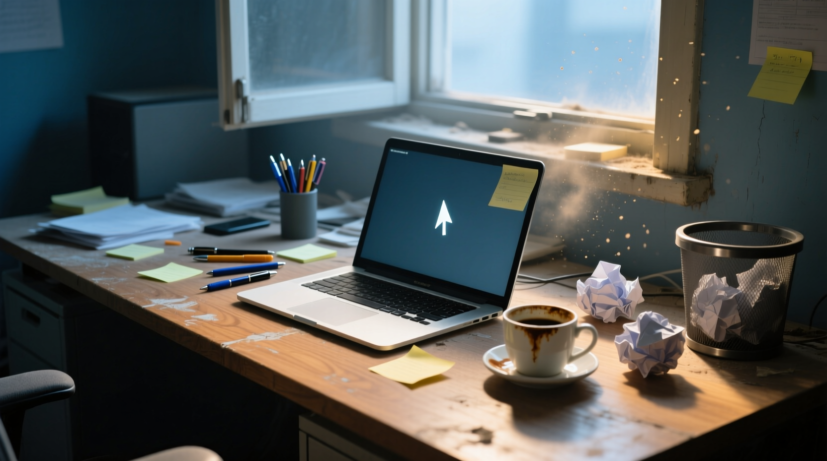 the deserted desktop