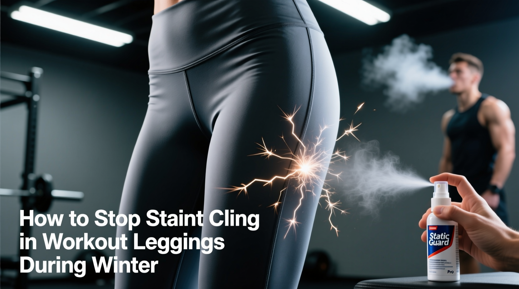 how to stop static cling in workout leggings during winter