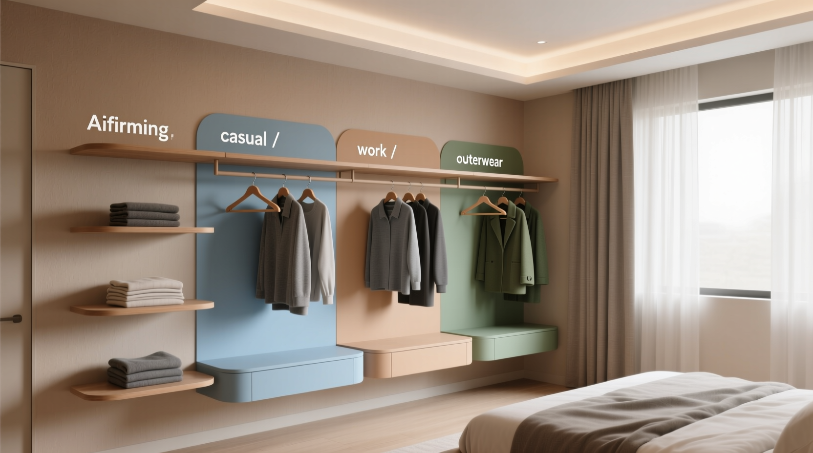 closet organization for neurodivergent adults
