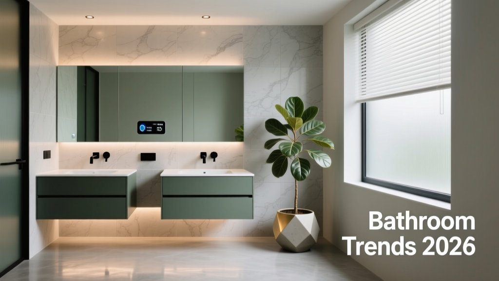 Bathroom Trends 2026: Wellness Integration, Material Innovation, and Smart Efficiency