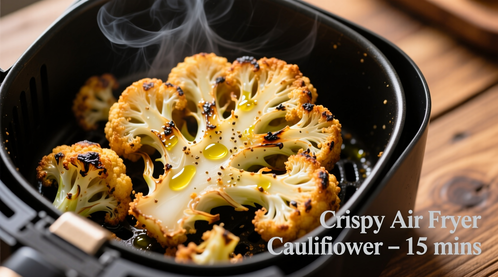 Crispy Air Fryer Fried Cauliflower Recipe (15 Minutes)