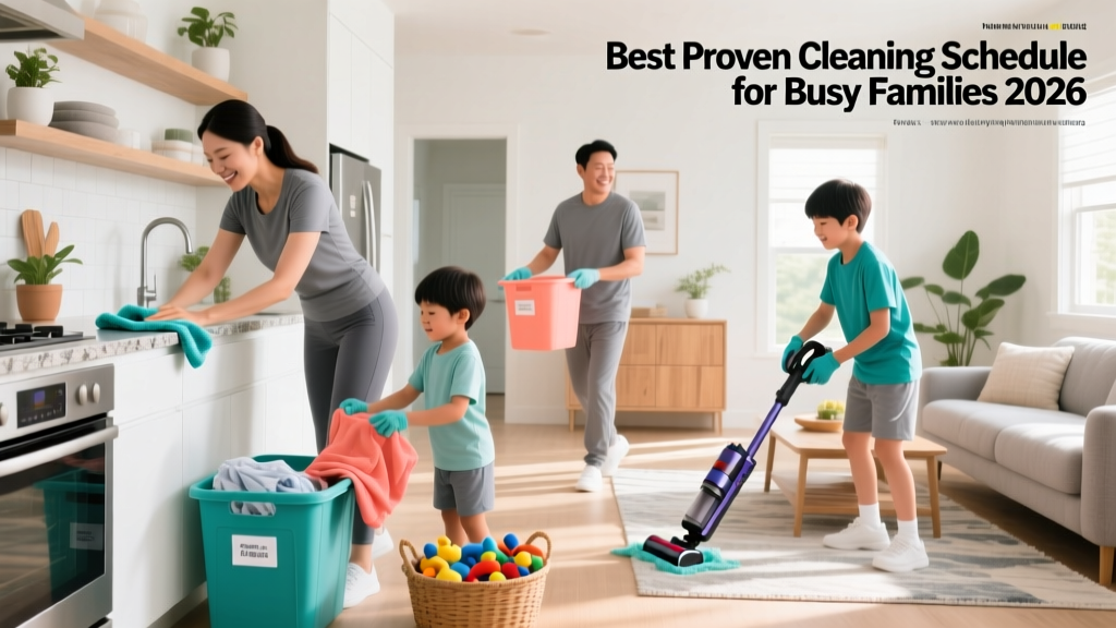 Best Proven Cleaning Schedule for Busy Families 2026