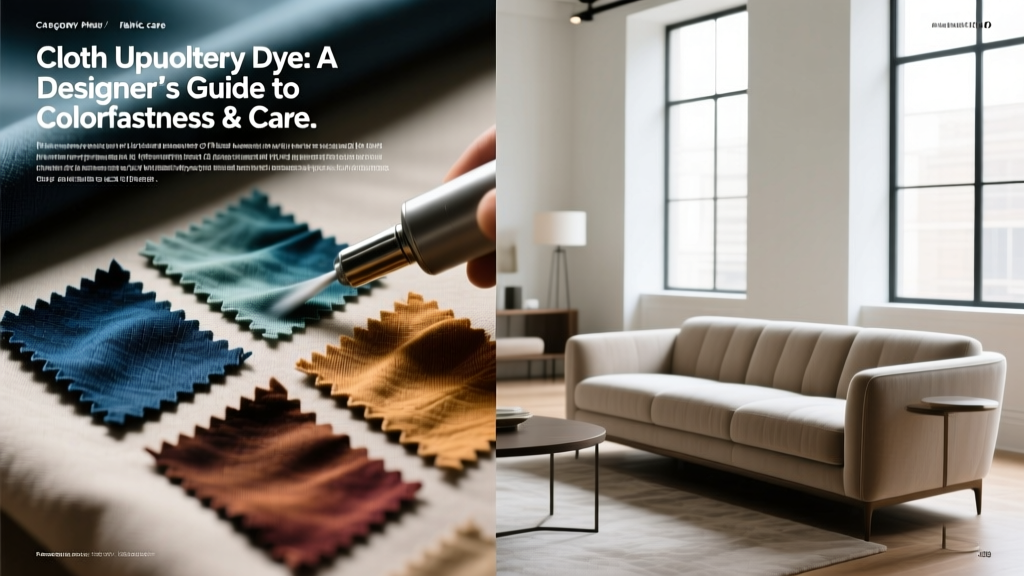 Cloth Upholstery Dye: A Designer’s Guide to Colorfastness & Care
