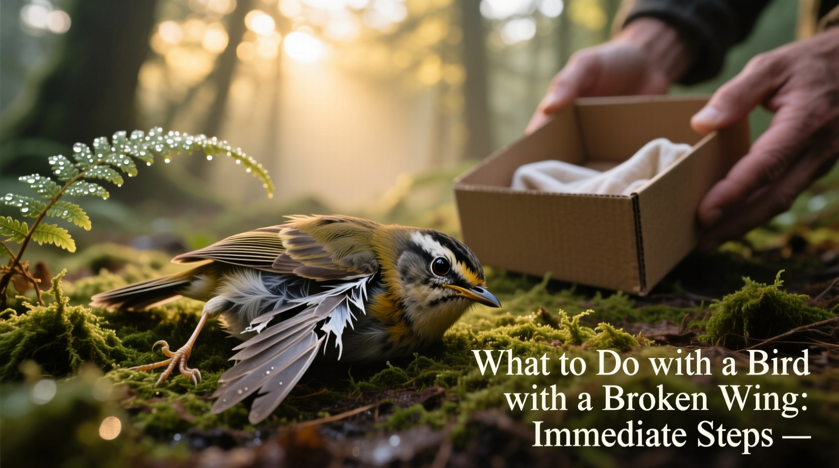 what to do with a bird with a broken wing