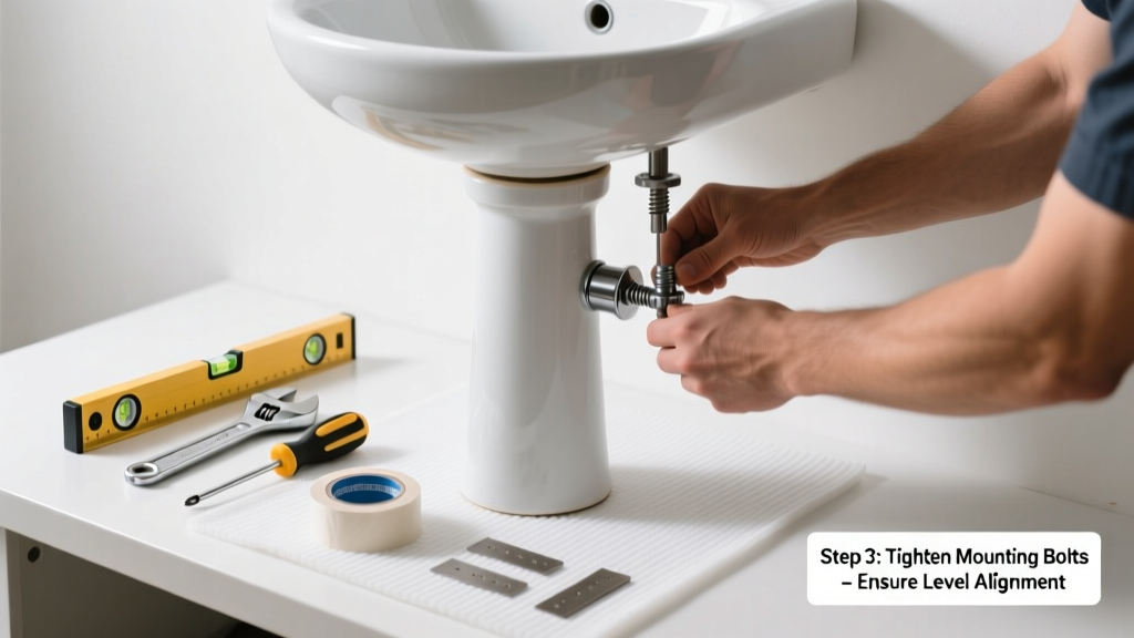 How to Fix a Wobbling Pedestal Sink (Step-by-Step)