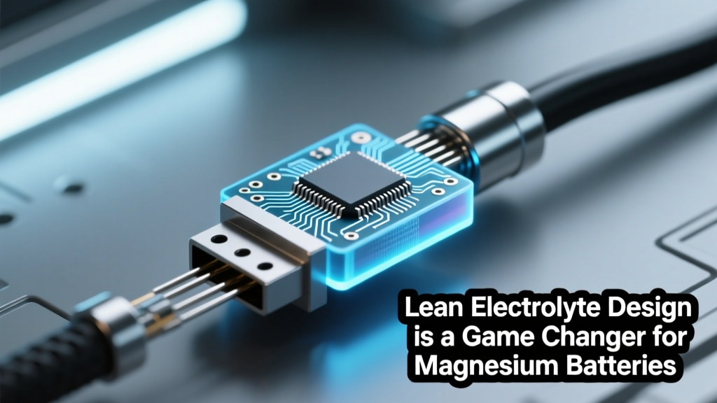Lean Electrolyte Design Is A Game Changer For Magnesium Batteries