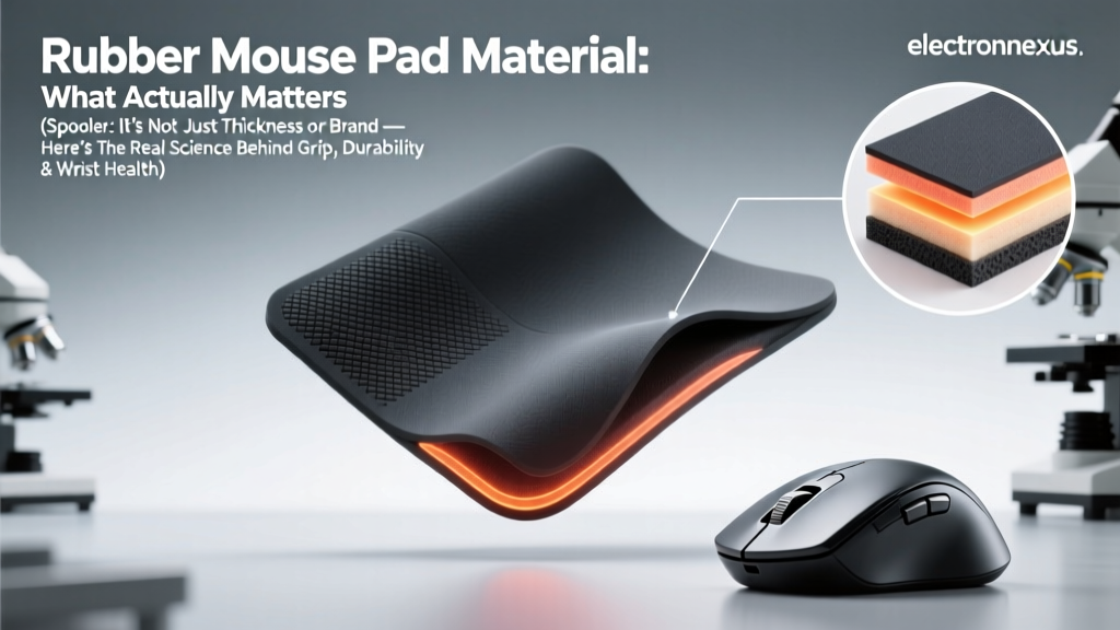 Rubber Mouse Pad Material: What Actually Matters (Spoiler: It’s Not Just Thickness or Brand — Here’s the Real Science Behind Grip, Durability & Wrist Health)