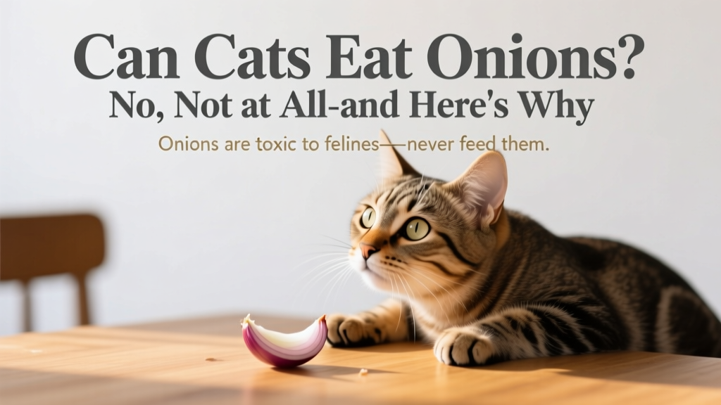 Can Cats Eat Onions? No, Not At All—and Here's Why