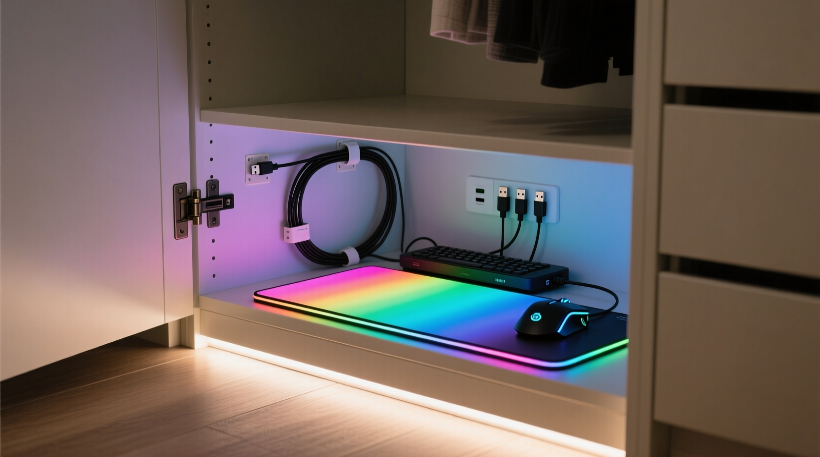 closet organization tips for rgb mousepads
