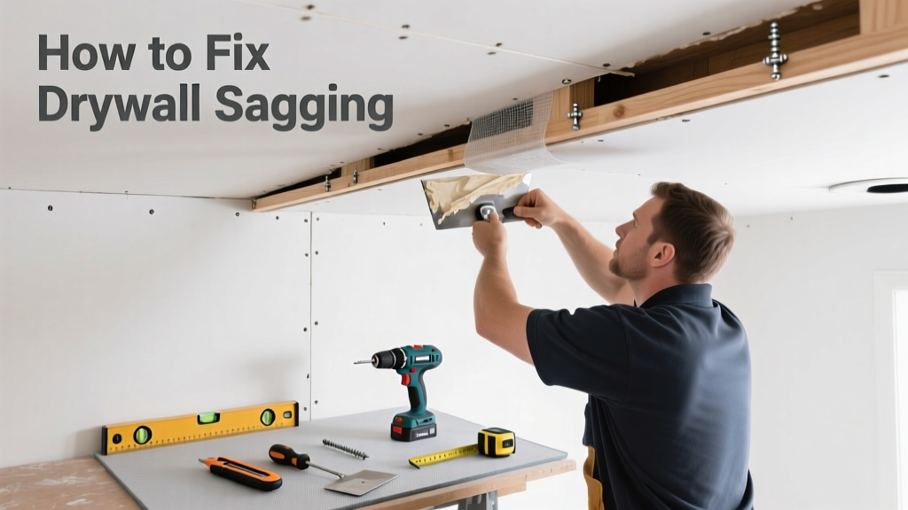 How to Fix Drywall Sagging in Walls and Ceilings