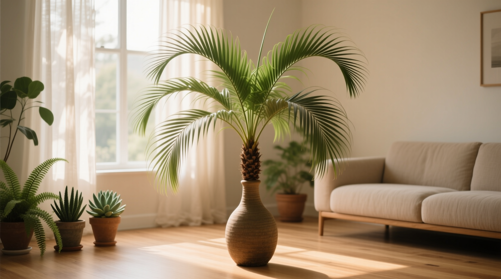 indoor ponytail palm care
