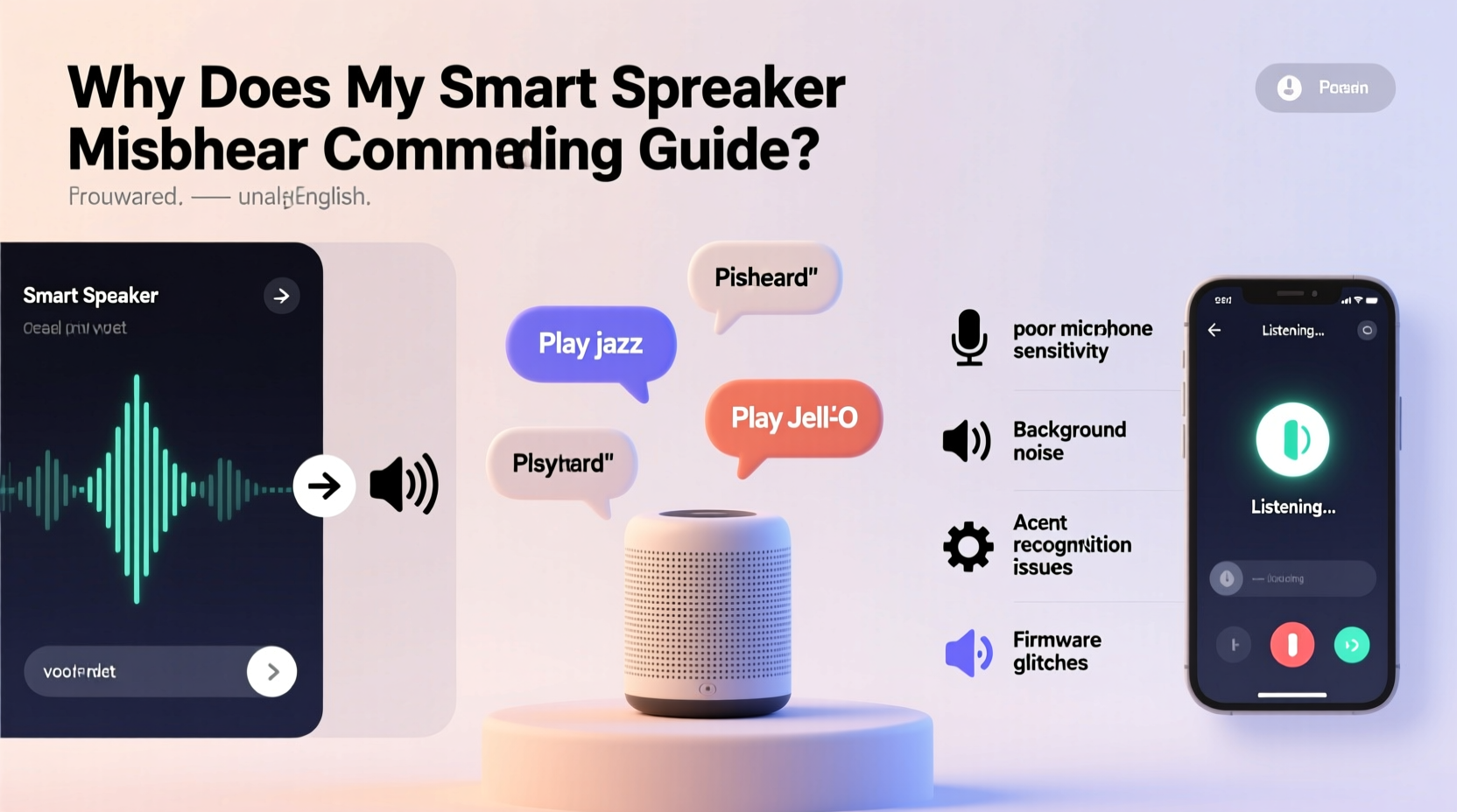 why does my smart speaker mishear commands voice assistant troubleshooting guide