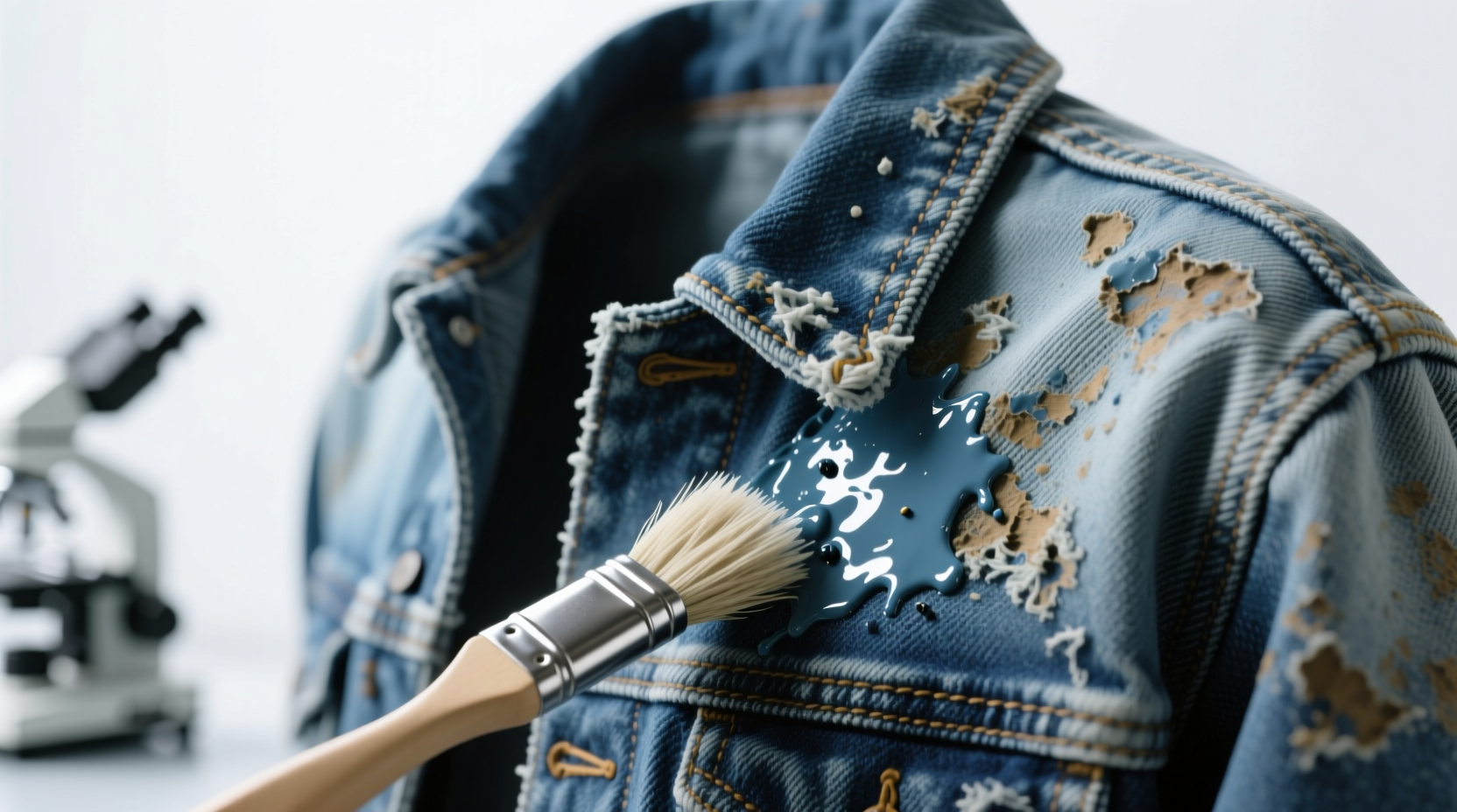 how to remove dried paint from denim safely