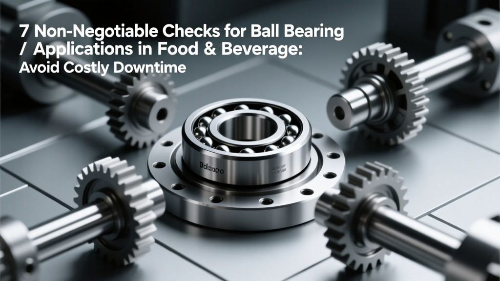 7 Ball Bearing Checks for Food & Beverage ISO 22000