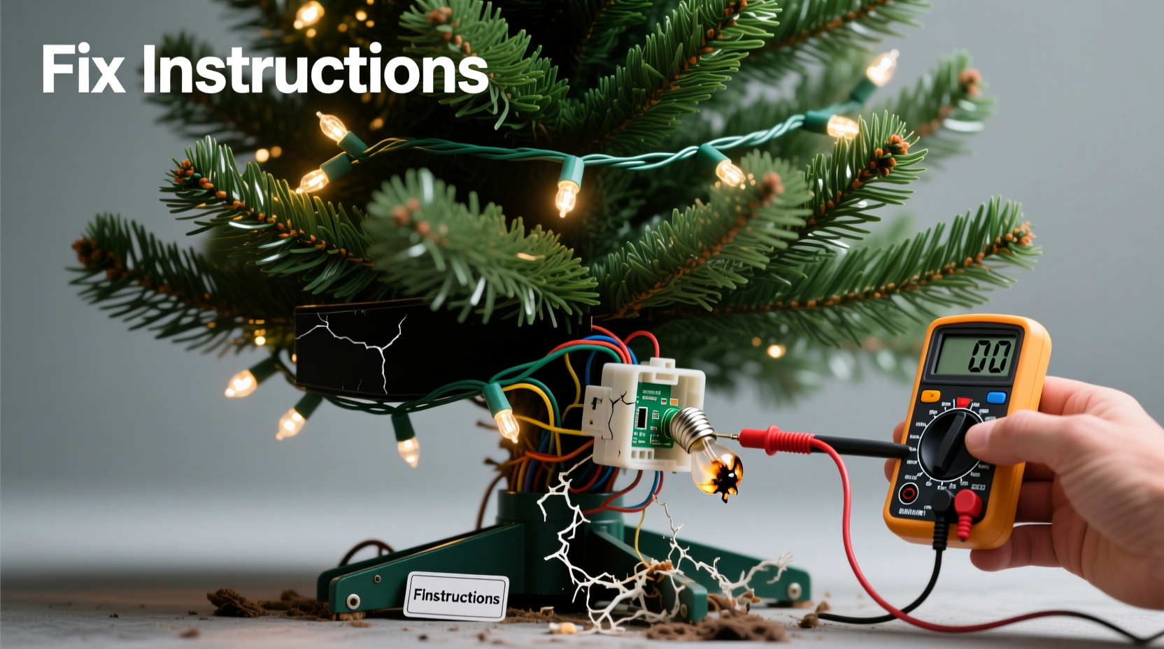 why does the bottom section of my christmas tree not light up and how to fix it