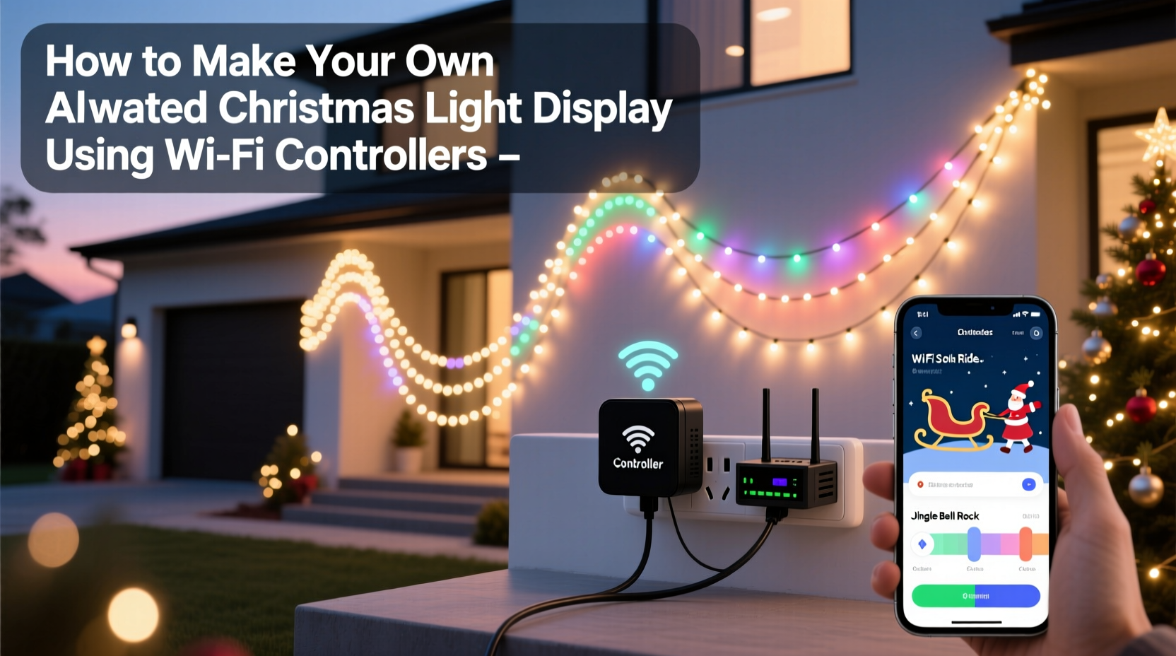 how to make your own animated christmas light display using wifi controllers