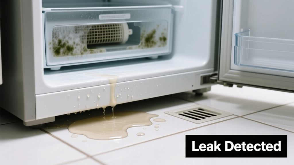 Refrigerator Smells Bad & Leaking Water: Quick Diagnosis