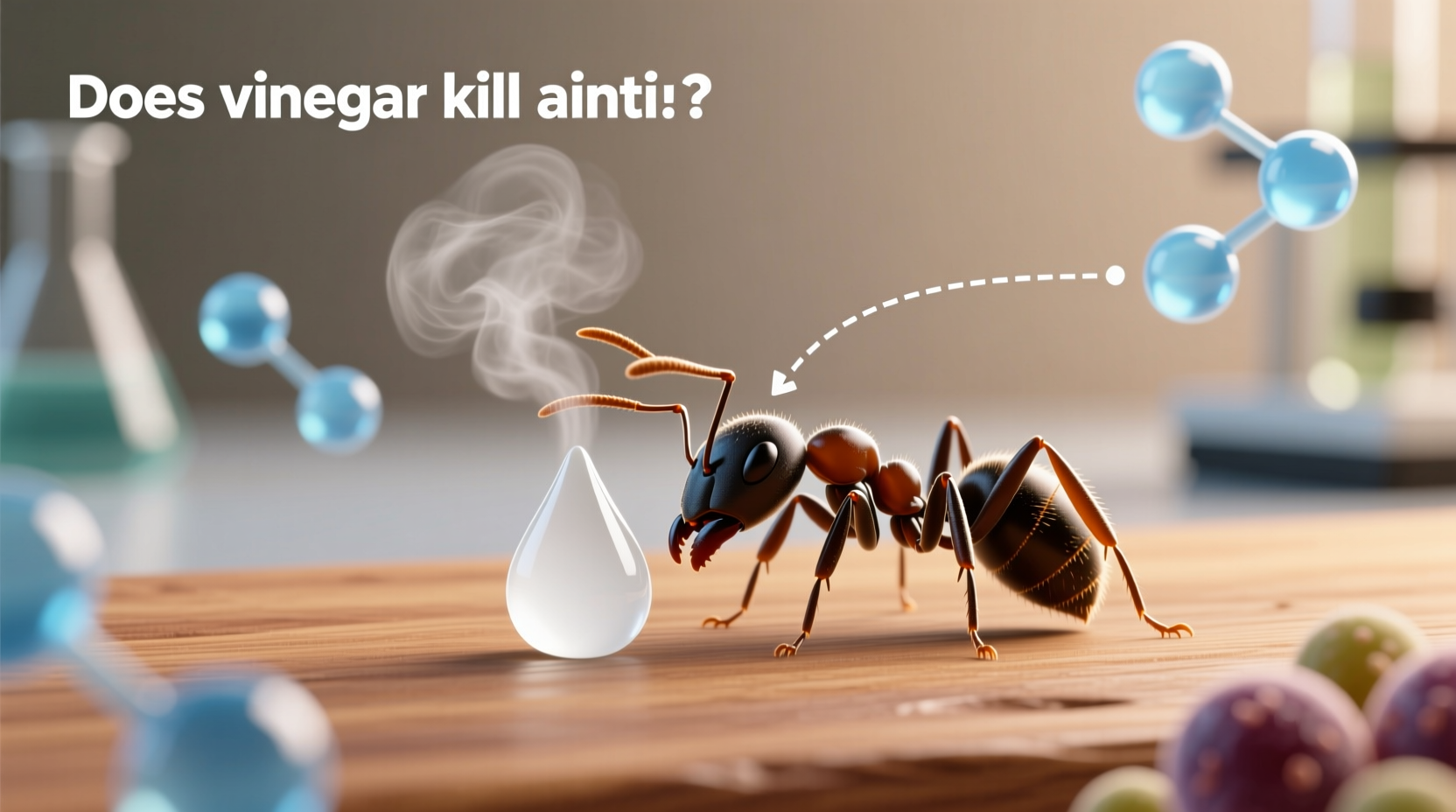 does vinegar kill ants