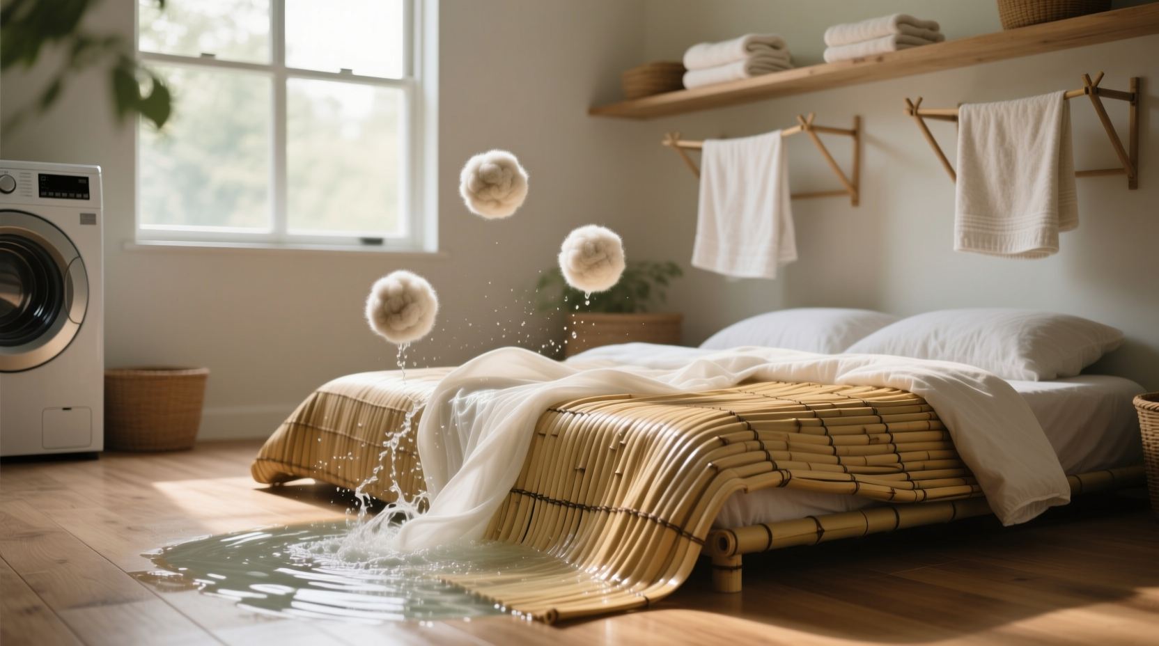 eco friendly bamboo bedding cleaning