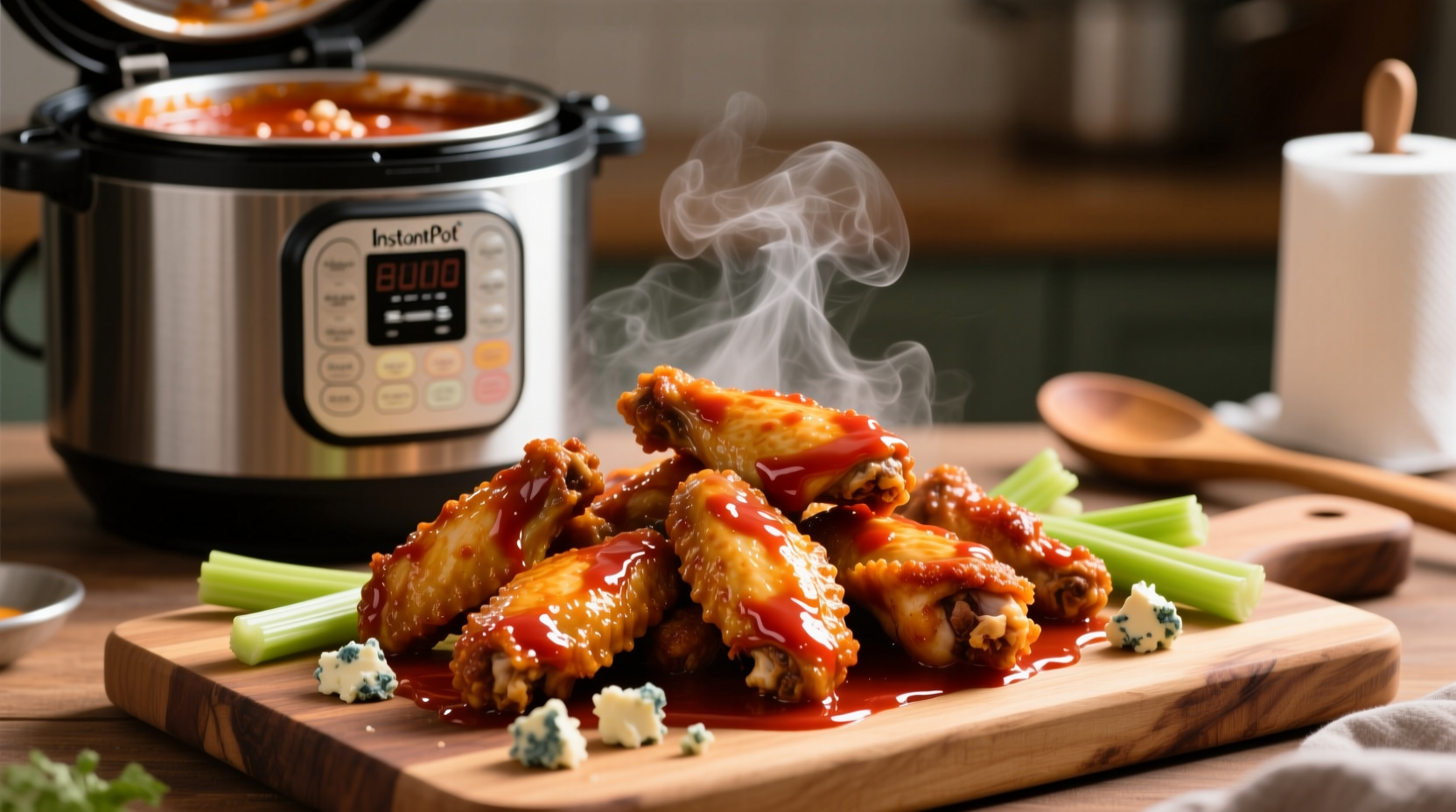instant pot buffalo wings are fast easy and very good