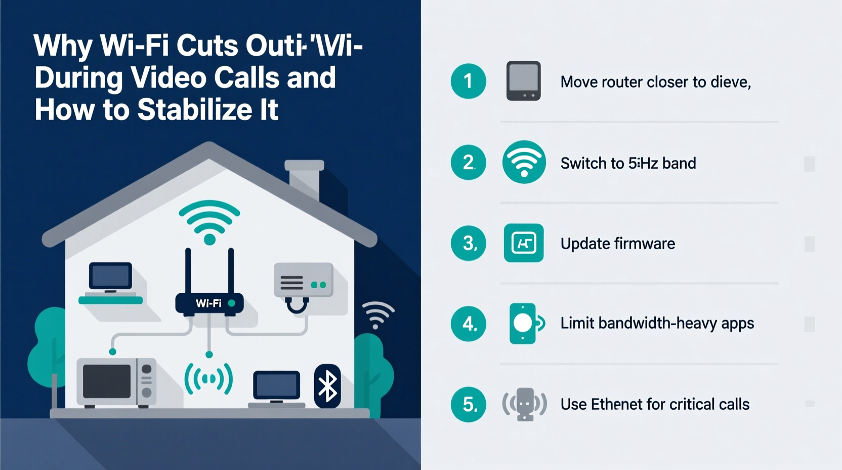 why does my wifi cut out during video calls and how to stabilize it