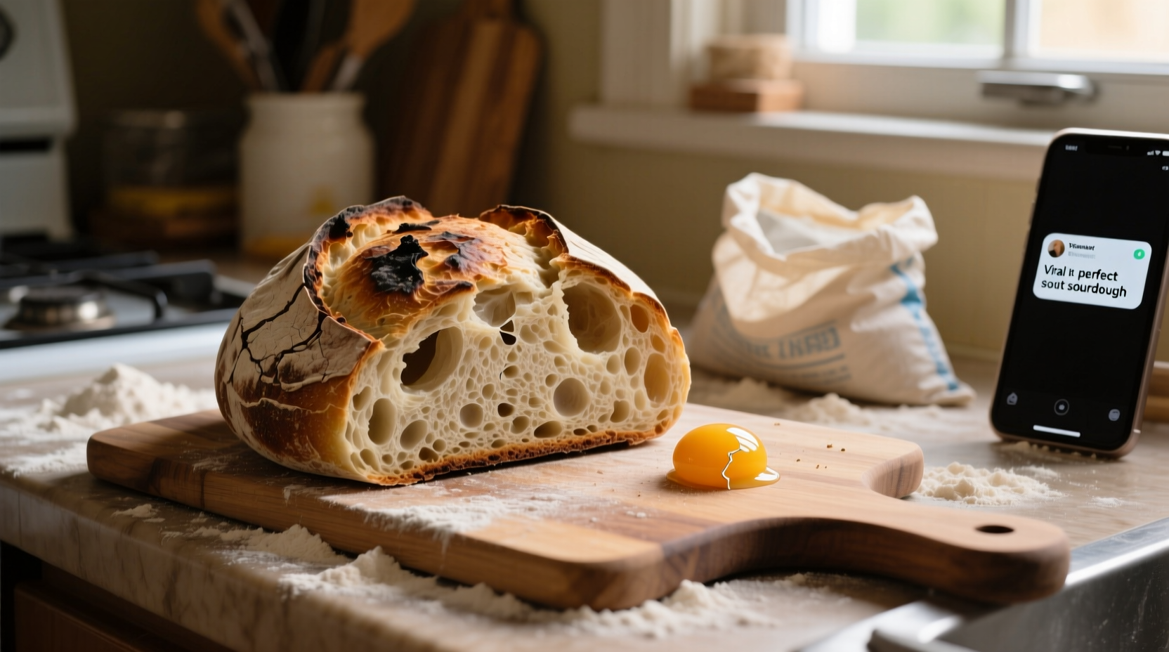 i baked sourdough bread from a viral tweet and it didnt
