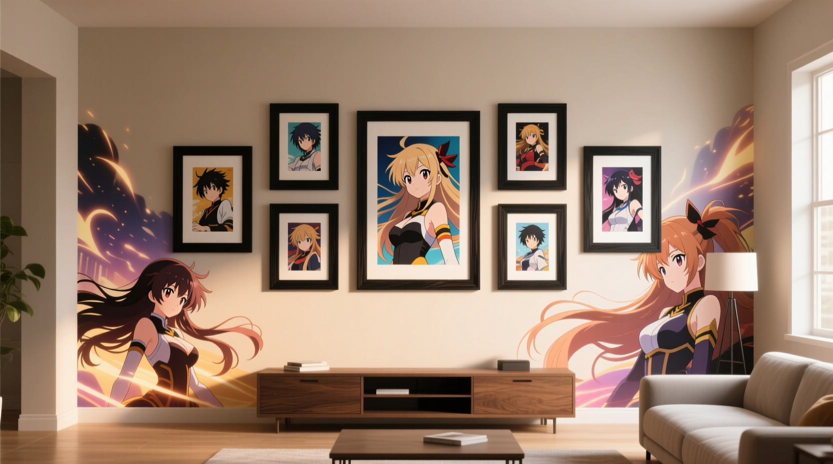 anime wallpaper vs framed prints which enhances room aesthetics more effectively
