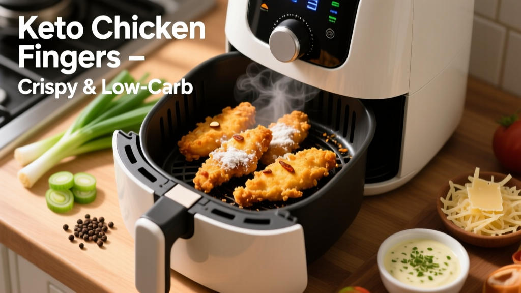 Keto Chicken Fingers in Air Fryer (Crispy & Low-Carb)