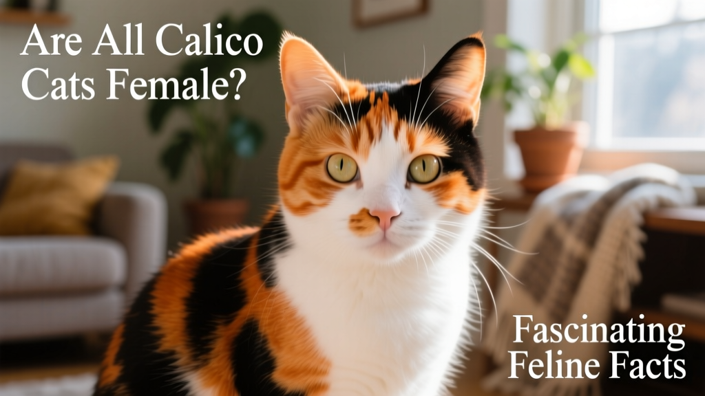 A close-up portrait of a vibrant calico cat with distinct orange, black, and white patches on its face and fur