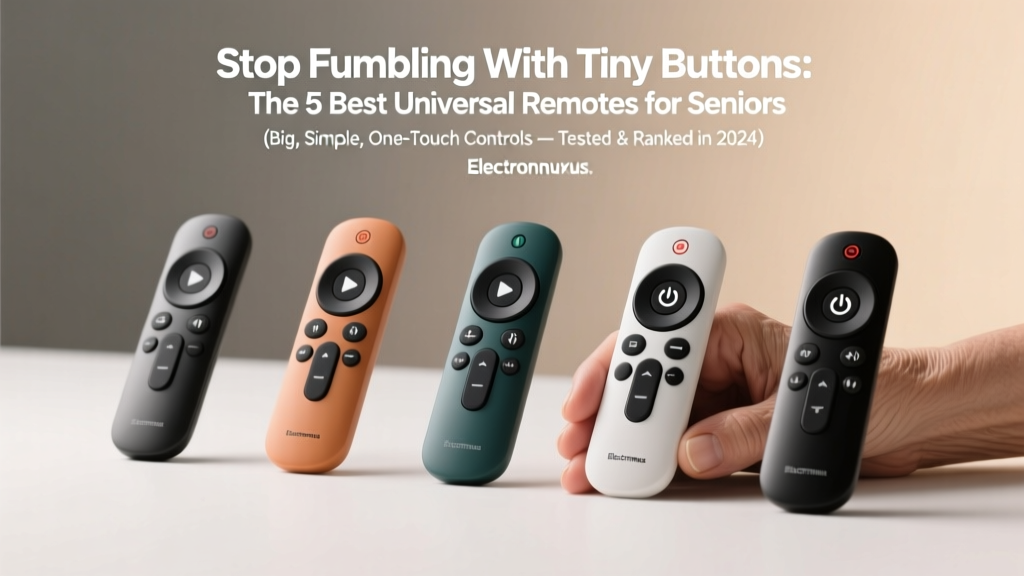 Stop Fumbling With Tiny Buttons: The 5 Best Universal Remotes for Seniors (Big, Simple, One-Touch Controls — Tested & Ranked in 2024)