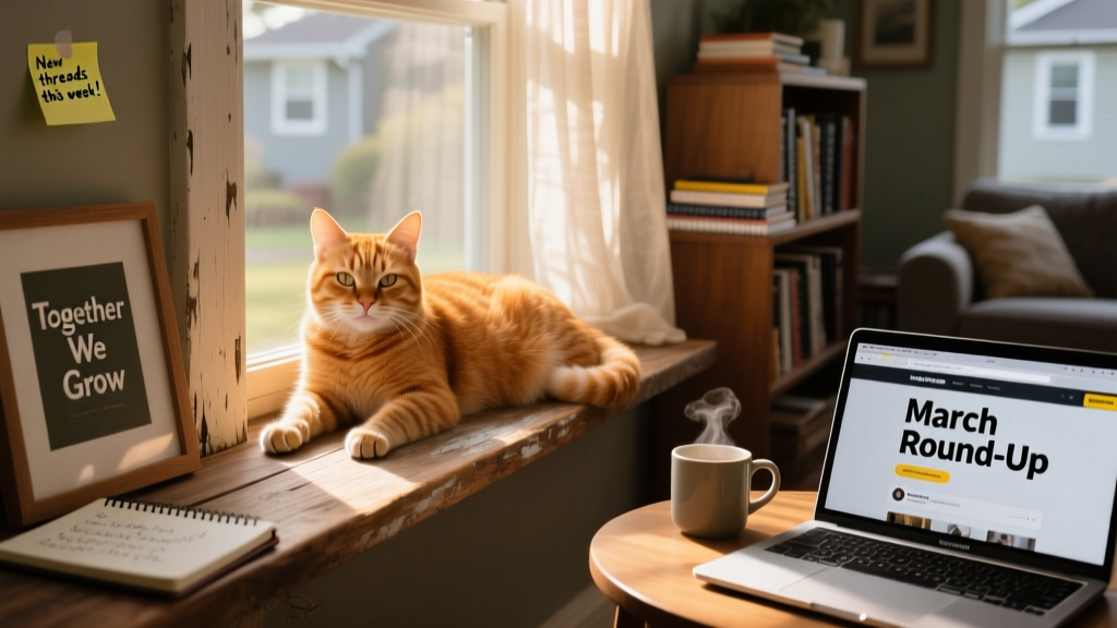 A relaxed cat basking in a sunbeam on a windowsill