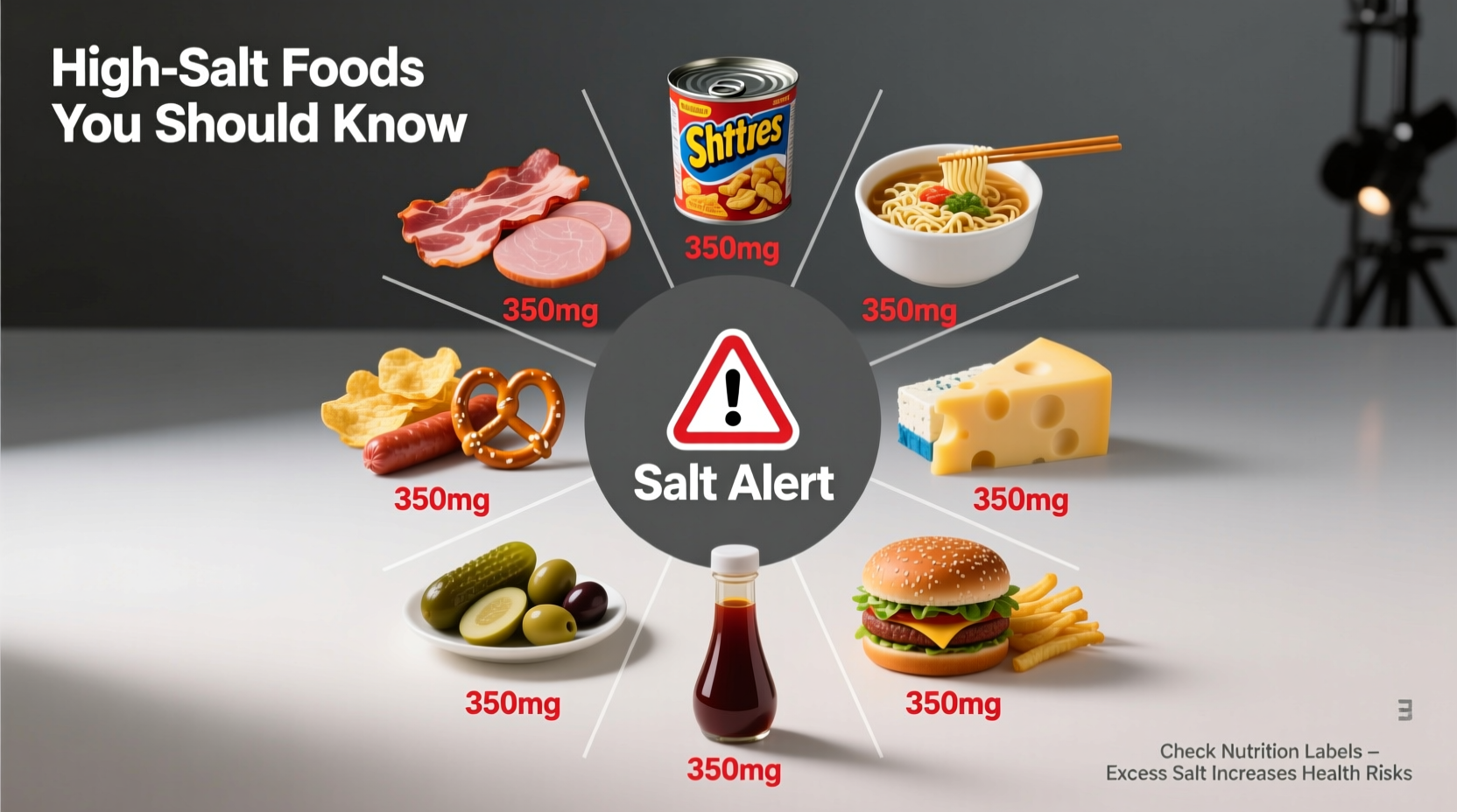 what foods are high in salt