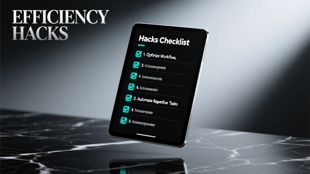 The Hacks Checklist: Actionable, Field-Tested Efficiency Tactics for Professionals