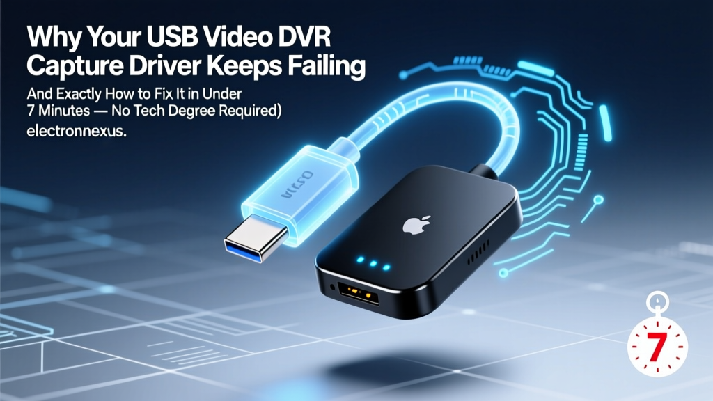 Why Your USB Video DVR Capture Driver Keeps Failing (And Exactly How to Fix It in Under 7 Minutes — No Tech Degree Required)
