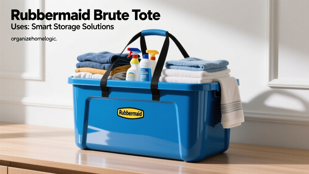 Rubbermaid Brute Tote Uses: Smart Storage Solutions