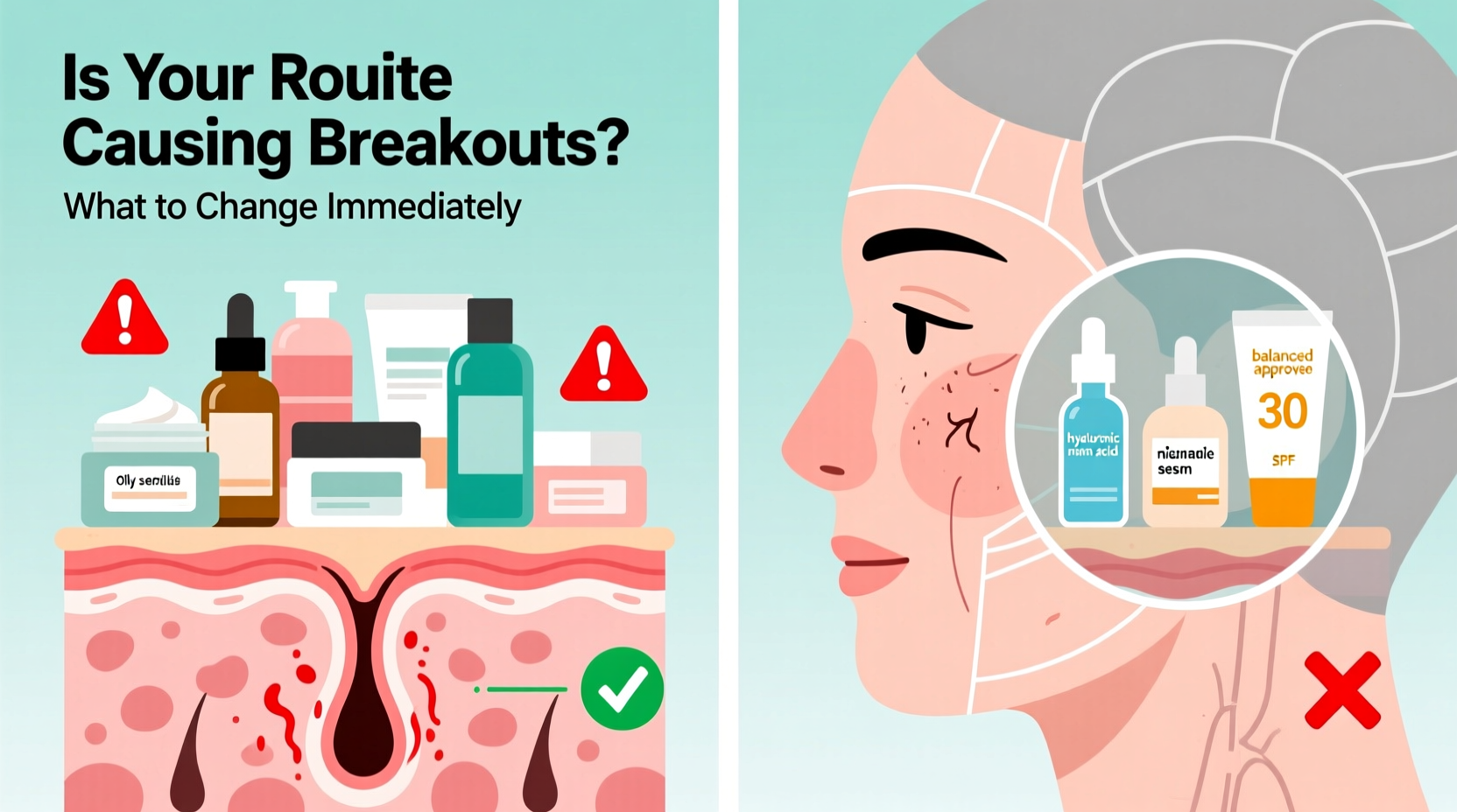 how to tell if your skincare routine is causing breakouts and what to change immediately