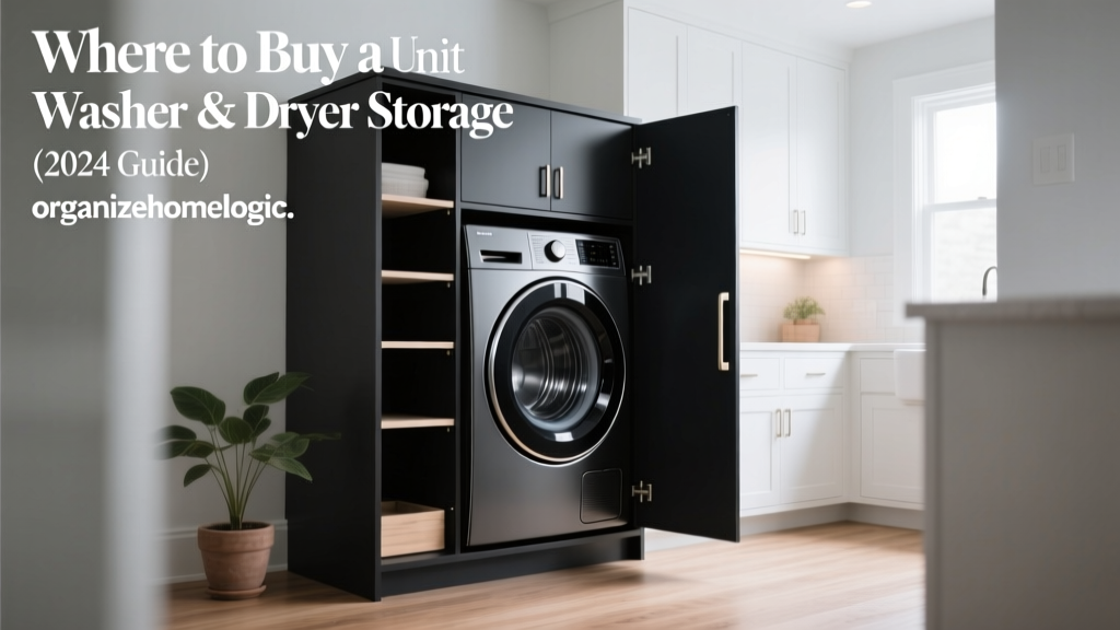Where to Buy a Washer & Dryer Storage Unit (2024 Guide)