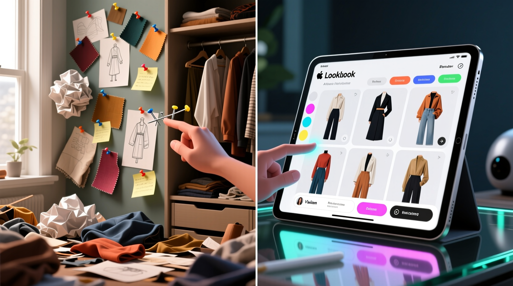 closet organization tips mood board vs lookbook app