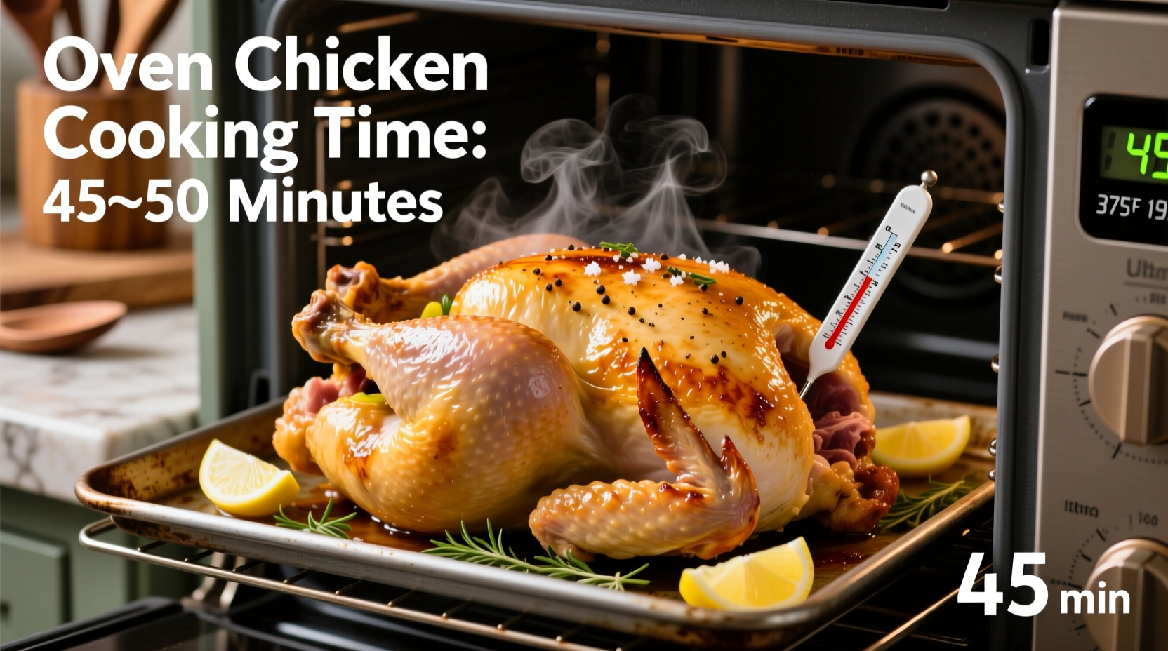how long do you oven cook chicken
