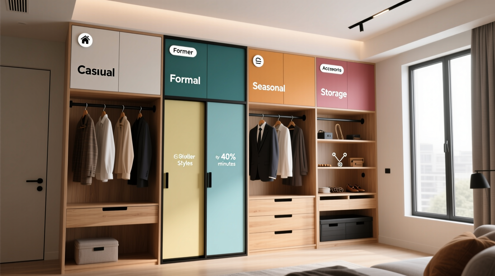 shared closet organization without roommate conflict