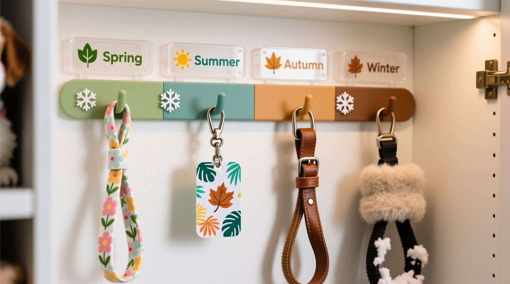 closet organization tips for pet leashes id tags
