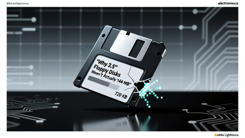 Why 3.5" Floppy Disks Weren't Actually 144 MB