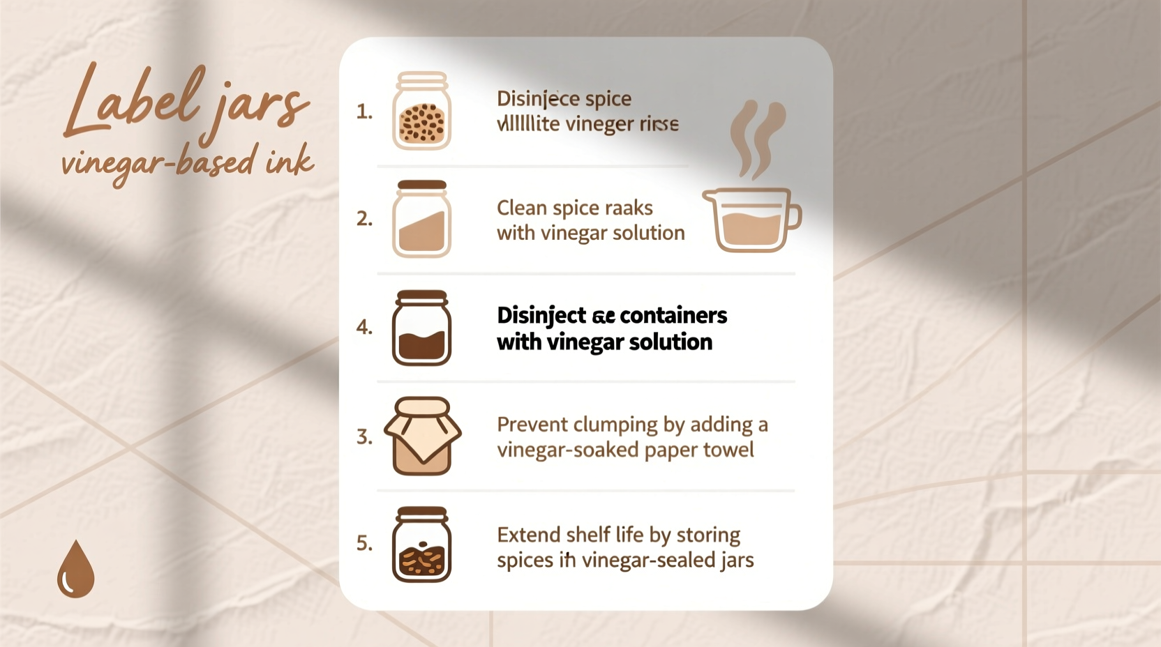 5 clever spice storage tips using white vinegar you need