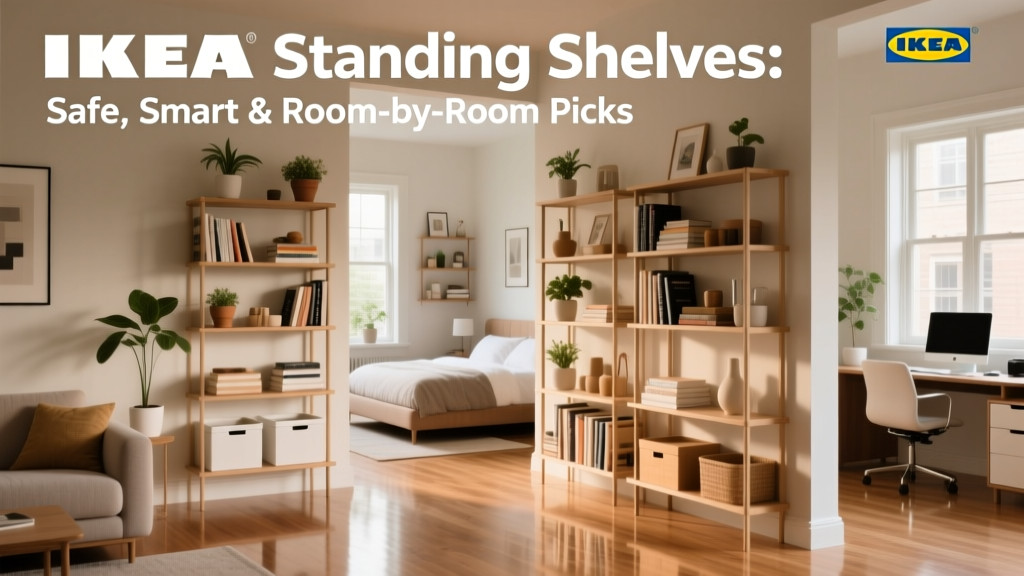IKEA Standing Shelves: Safe, Smart & Room-by-Room Picks