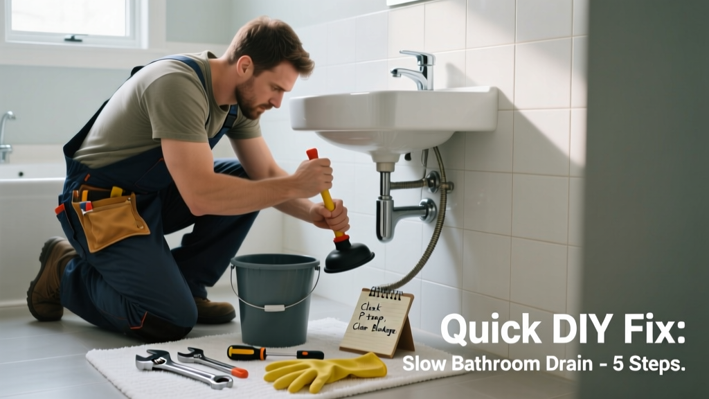Fix a Slow Drain in Bathroom: Quick DIY Solutions