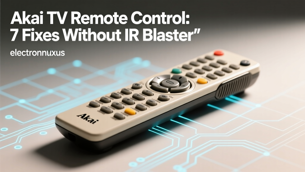 Akai TV Remote Control: 7 Fixes Without IR Blaster